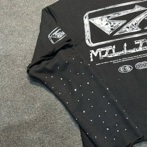 เสื้อยืดกราฟิกสตรีทแวร์พิมพ์ลายตามสั่ง คุณภาพสูง 100% ผ้าฝ้าย สำหรับผู้ชาย ระบายอากาศได้ดี แห้งเร็ว เป็นมิตรกับสิ่งแวดล้อม ผลิตจากผ้าถัก - Product Image 4