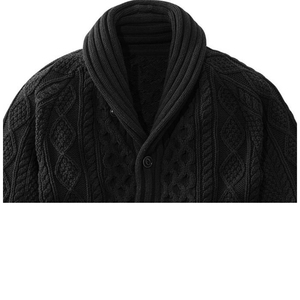 <b>Men</b> Acrylic Knit Sweater <b>Cardigan</b> Long Sleeve Button Front Casual Warm Soft Lightweight Sweater Regular Fit Ribbed Trim Classic - Product Image 2