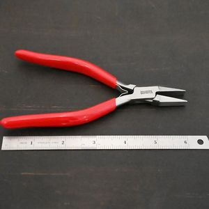 Pince à bec plat en acier inoxydable pour la fabrication de bijoux, outil de pliage de fil de précision, outil de façonnage de perles, logo personnalisé de haute qualité - Product Image 3