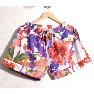 Conjunto de Pijama de Algodón para Mujer con Estampado Floral Hecho a Mano, Conjunto de Pijama Corto Indio con Estampado Floral, Ropa de Dormir Transpirable - Product Image 2