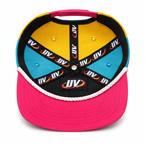 Gorra Snapback Retro de Golf con Visera Plana, Bordado 3D Hinchado, Estilo de 6 Paneles, Multicolor, con Cuerda, Perfil Medio, Personalizada al por Mayor - Product Image 3