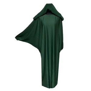 Vestidos Maxi de Moda Musulmana para Mujer, Hijab, Casuales, de Poliéster y Chifón, Manga Larga, Cintura Alta, Plisados, Abaya, Holgados - Product Image 2