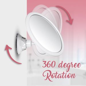 Specchio Ingranditore Rotondo 10X con Ventosa, Specchio Portatile per Trucco e Bagno, Ideale per Applicare il Makeup - Product Image 3