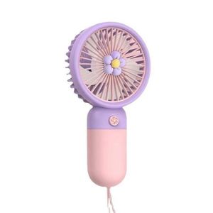 Ventilateur portable à main de qualité supérieure avec logo personnalisé, trois vitesses, alimenté par batterie, en plastique, affichage en anglais, utilisation longue durée pour - Product Image 3