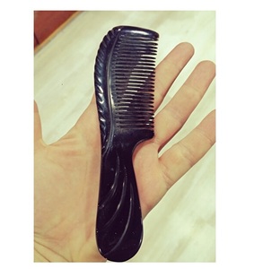 Peigne de poche en corne de buffle, peigne naturel fait à la main pour les soins des cheveux, pour un usage quotidien - Product Image 1