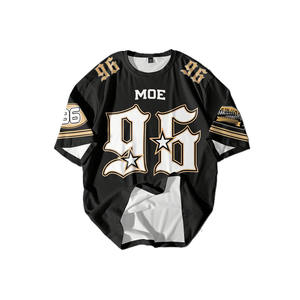 เสื้อฟุตบอลอเมริกันแบบสั่งทำ OEM แบรนด์ส่วนตัว ผ้าฝ้าย สไตล์สตรีท หมายเลขทีมสั่งทำได้ ผู้ผลิตเสื้อทีมจำนวนมาก - Product Image 2