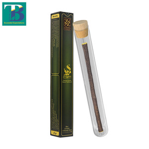 Al-Mumeez - Caja de 1 Pieza con Miswak Natural de Oliva y Soporte Higiénico de Vidrio con Tapón de Madera para Cuidado Bucal Orgánico, Frescura y Limpieza - Product Image 2