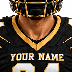 Ensemble d'uniformes de football américain personnalisés Jaune néon Noir à carreaux Maillot de football rembourré Pantalon Nom Numéro Protection UV - Product Image 6