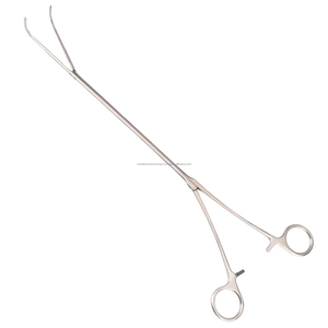 Pinces thoraciques DeBakey courbées, pinces chirurgicales atraumatiques pour tissus, kit chirurgical CE pour chirurgie cardiovasculaire et thoracique - Product Image 1