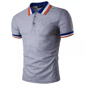 เสื้อโปโลผู้ชายแห้งเร็ว ระบายอากาศได้ดี สีพื้น รับผลิตตามแบบ OEM - Product Image 1
