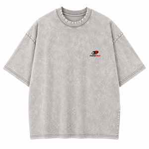 เสื้อยืดโอเวอร์ไซส์คอโอ แบรนด์ Thapur Bros ผ้าคอตตอนฟอกสี 240 GSM หนานุ่ม สไตล์สตรีทแฟชั่น ทรงไหล่ตก เสื้อผ้าผู้ชายสั่งทำพิเศษ - Product Image 1