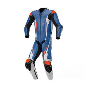 Nuevo Traje de Motociclismo de Cuero de Primera Calidad, Diseño Personalizado en Blanco y Negro, Traje de Motociclista para Carreras Rápidas, Protección Premium - Product Image 1