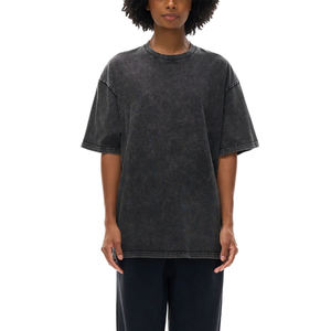 T-shirts personnalisés en coton délavé pour hommes, vente en gros, tissu 100% coton, t-shirt oversize délavé style vintage pour hommes - Product Image 4