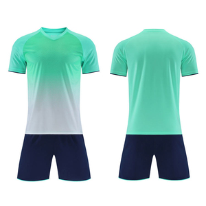 Vente en gros d'usine, prix bas, maillot de football bleu clair du Brésil, uniforme de football, 100% polyester, ensemble de maillots de football - Product Image 3
