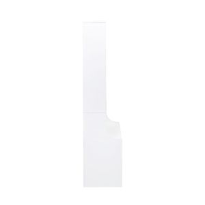 Bookshelf Nightstand with <b>2</b> <b>Storage</b> <b>Drawers</b> for Bedroom - Product Image 5