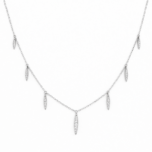 Collar con Colgante de Diamante Marquise en Oro Sólido de 14K, Collar con Cadena de Diamantes Cultivados en Laboratorio, Regalo para Ella - Product Image 1