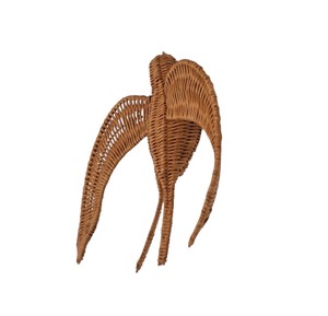 Décoration murale tressée en rotin pour chambre de bébé, motif colibri et oiseaux, en matériau végétal durable, sculpture animale pour enfants - Product Image 2