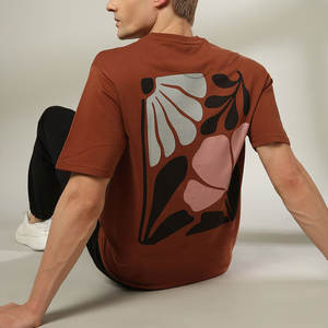 T-shirt surdimensionné pour l'été, t-shirt personnalisé avec logo sur mesure, t-shirt surdimensionné à marque privée en vente - Product Image 4