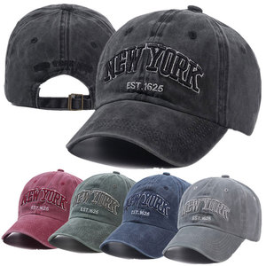Vintage Fashion <b>Baseball</b> <b>Cap</b> with Waterproof Terry Jersey Fabric Hand Embroidered 3D Logo Washed Letter Style Puff Printing - Product Image 6