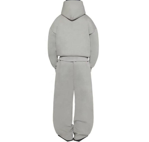 Conjunto de Dos Piezas Personalizado al por Mayor para Hombre: Sudadera con Capucha de Hombros Caídos y Pantalones de Pierna Ancha, 100% Algodón, Corte Regular - Product Image 2