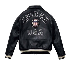 Chaqueta Bomber de Cuero Genuino para Hombre Avirex, Transpirable, Resistente al Viento, de Secado Rápido, Alta Calidad, Colores Personalizados, Estilo Urbano, Tallas Grandes - Product Image 3