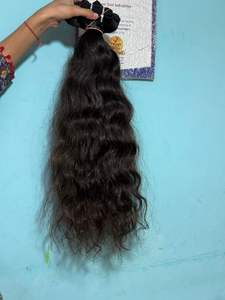 Fabricant et fournisseur de cheveux humains naturels bouclés vierges indiens de temple, aspect naturel, par le premier exportateur, en vente - Product Image 6