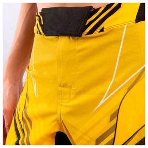 Shorts de combat MMA pour hommes, taille adulte, décontractés, séchage rapide, taille élastique, nouveau style personnalisé, 100 % nylon, en solde - Product Image 3