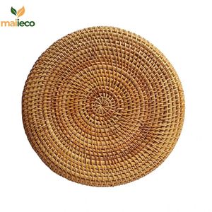 Cesta de almacenamiento de ratán Material ecológico Ligero Portátil Elegante y duradero Artesanía Bandeja redonda de ratán Fabricante - Product Image 3