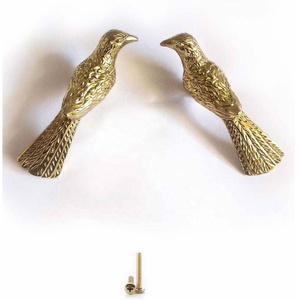 New Arrival Bird Shape Brass Cabinet Knobs Metal Drawer Dresser Knobs Knobs Pull <b>Handle</b> for <b>Kitchen</b> Cabinet Drawer Dresser - Product Image 4