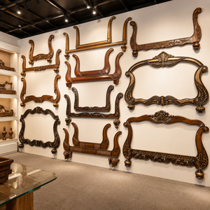Custom Solid <b>Wood</b> <b>Sofa</b> Exposed <b>Wood</b> <b>Frame</b> Assembly Front Rail Side Panels Decorative Furniture Components OEM Manufacturer - Product Image 2