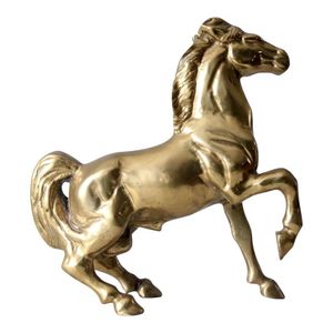 Sculpture de cheval en laiton moderne pour centre de table, idéale pour la décoration élégante des appartements et l'arrangement stylé des tables - Product Image 6