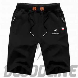 Shorts Bermuda Blancs Homme BLOODLINE à Cordon de Serrage, Imprimé Sublimation Motif Griffe, Décontractés, Taille Mi-Haute, Sportifs - Product Image 2