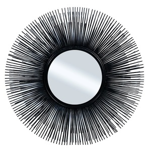 Miroir mural rond en métal de luxe de qualité supérieure avec design décoratif artistique, taille personnalisable haut de gamme - Product Image 6