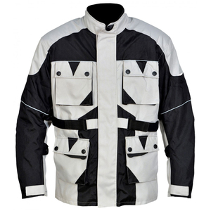 Blouson de moto pour homme, résistant, imperméable et coupe-vent, avec protection intégrale du corps, équipement de course, armure en tissu textile pour la course - Product Image 5