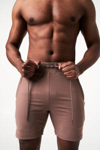 Service OEM, vente en gros de shorts pour hommes, impression de logo personnalisé, polyester/coton, coupe-vent, fermeture à cordon, couleur personnalisée, streetwear - Product Image 6