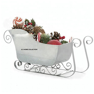 Magnifique traîneau de Noël de designer, qualité excellente, artisanat moderne, boîte vintage, vaisselle Père Noël, décoration intérieure - Product Image 4