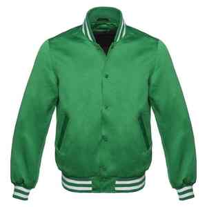 Chaqueta universitaria de satén para hombre, hecha a medida, exterior brillante, interior transpirable y corte elegante para comodidad diaria. - Product Image 4