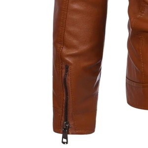 Veste en cuir gaufré croco personnalisée, veste de motard en cuir véritable, vêtements d'extérieur pour hommes, veste de motard tendance, fournisseur d'usine OEM - Product Image 1