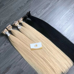 Extensiones de Cabello Humano Natural Virgen Remy Vietnamita Liso Rubio de 24 Pulgadas al por Mayor 100% Decolorado - Product Image 1