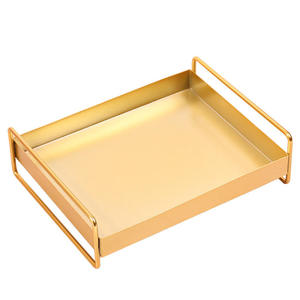 Bandeja Rectangular de Servir Daystar Trade Premium, de Hierro Ecológico, con Asas, Diseño Pulido, Moderno y de Lujo para Decoración del Hogar - Product Image 1