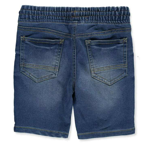 New Big Size Long Length Mens Streetwear Denim Shorts Featuring Loose Stretch Knitted <b>Design</b> Thin for Summer Lightweight Large - Product Image 5
