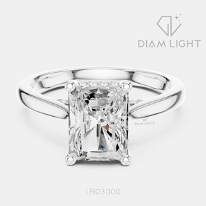 Bridal Engagement Wedding <b>Ring</b> for Women Jewelry Gift IGI Certified 2.47CT Radiant Cut Lab Grown Diamond <b>Ring</b> Set 14K White Gold - Product Image 1