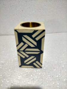 Brûleur d'encens élégant en résine avec incrustations d'os de qualité supérieure Imperial Noor pour le Ramadan et les cadeaux de fête - Product Image 3