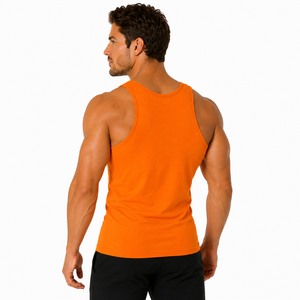 Camiseta de Gimnasio Personalizada para Hombre, Cuello Redondo, Sin Mangas, Camiseta de Culturismo, Color Sólido en Tonos Oscuros, Chaleco Deportivo, Camiseta Deportiva Personalizada - Product Image 6