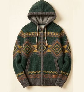 Sudadera con Capucha de Invierno para Hombre, Juvenil, Estilo Urbano, Corte Regular, Tejido de Punto, 100% Algodón, Impermeable, Transpirable, con Bolsillos - Product Image 3
