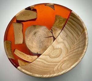 Ensaladera de Lujo Hecha a Mano con Resina Epoxi Libre de BPA y Madera de Acacia con Acabado de Alto Brillo para Decoración de Hogar de Alta Gama - Product Image 4