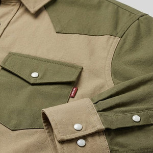 Custom Brand Fire Proof for 2 Safety 100% Cotton FR Twill Welding FRC Workwear Long-sleeved Work Shirt - Product Image 5