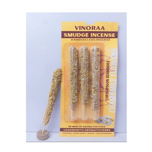 High Quality 6 Inch Chamomile <b>Flower</b> Smudge Incense Sticks Bambooless Botanical Aromatic Herbs 3 Sticks Pack Diffuser - Product Image 2