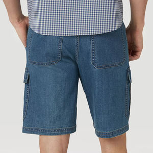 Shorts en jean pour homme de haute qualité, en coton pur, classiques, décontractés, nouveau design, motif uni, avec poches - Product Image 6