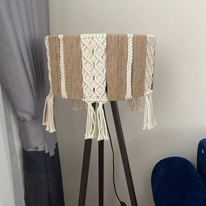Lustre Bohème de Luxe en Jute avec Pompons, Luminaire Suspendu Rond Bohème pour Décoration de Salon, Utilisation Intérieure, Hôtels, Événements, Vente en Gros - Product Image 3